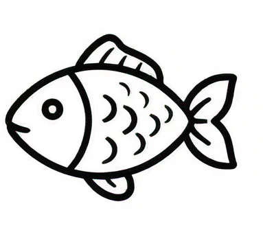 a fish with a black outline on it 2.webp